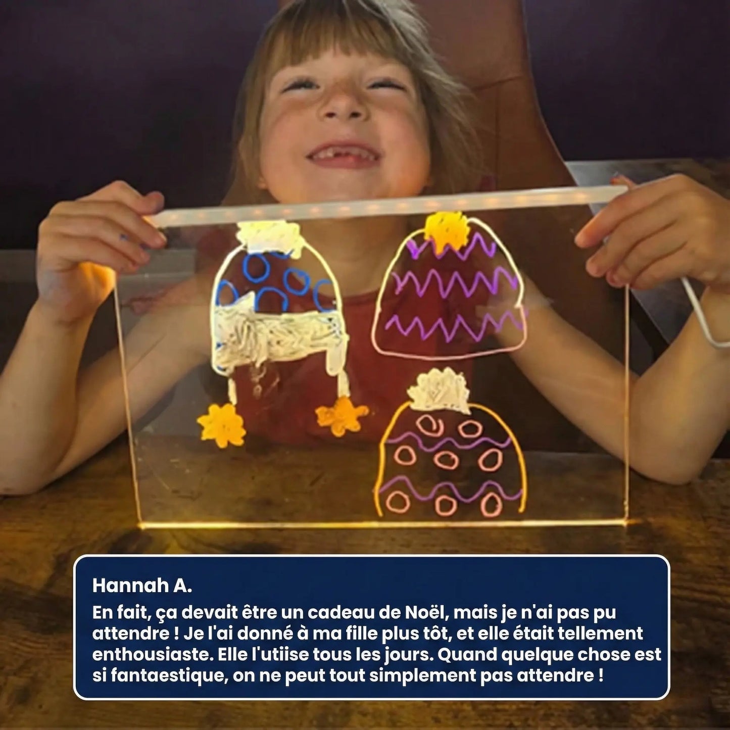 Le tableau lumineux qui transforme chaque dessin en œuvre magique