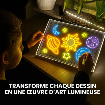 Le tableau lumineux qui transforme chaque dessin en œuvre magique