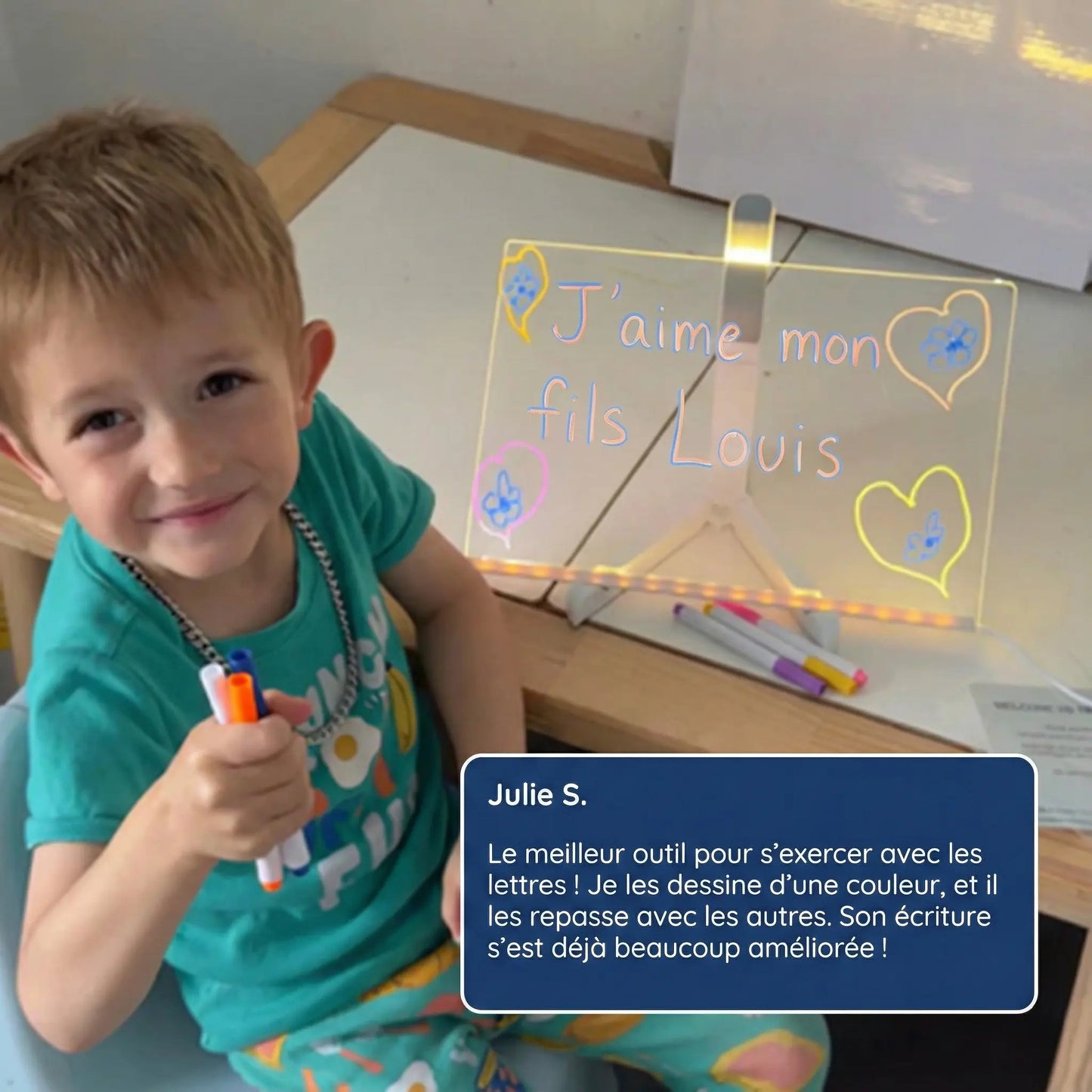 Le tableau lumineux qui transforme chaque dessin en œuvre magique